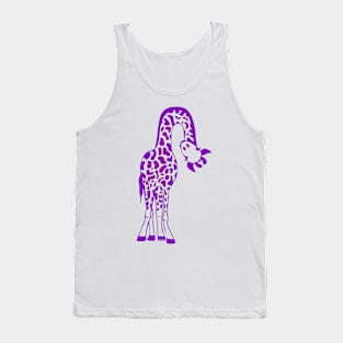 Silly Purple Giraffe Tank Top